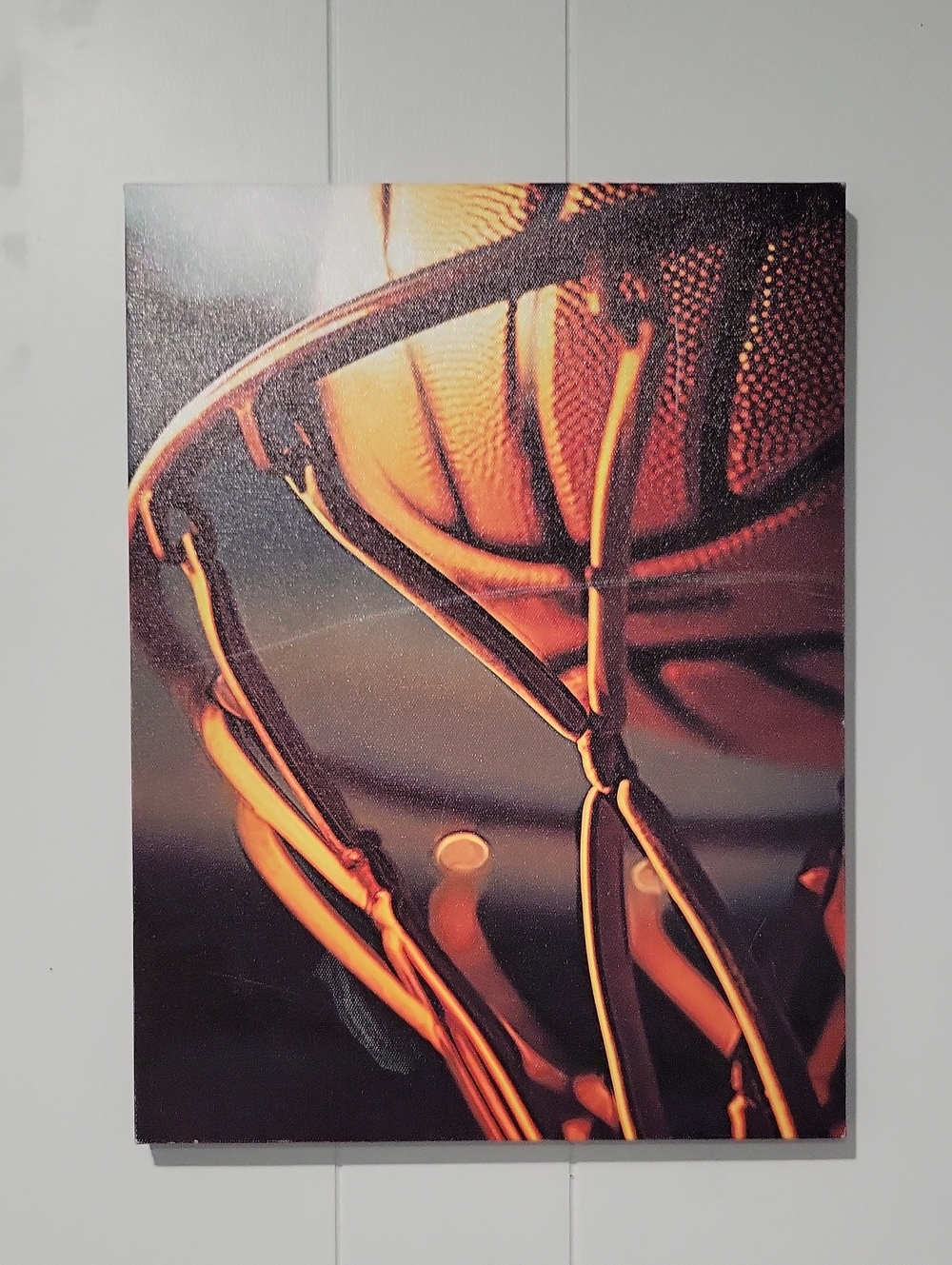 Amazon Orange Basketball Hoop Wall Art Canvas